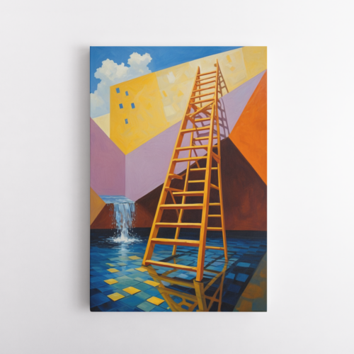 Σκάλα και γεωμετρικά σχέδια