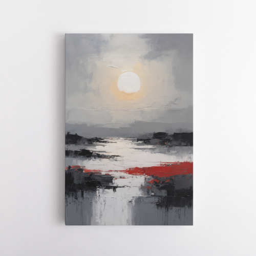 Σκοτεινό τοπίο στο ηλιοβασίλεμα και κόκκινες υφές