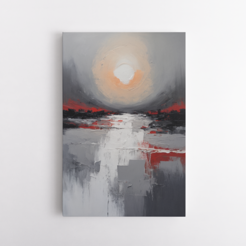 Σκοτεινό τοπίο στο ηλιοβασίλεμα και κόκκινες υφές 1