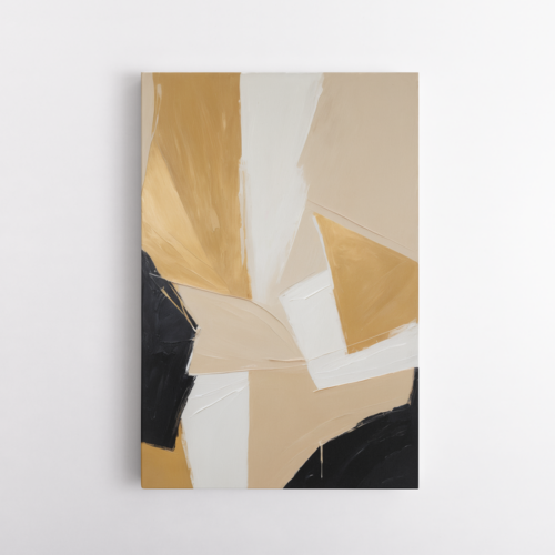 Σύνθεση και Χρώμα χρυσό, μπεζ, λευκό μαύρο 1