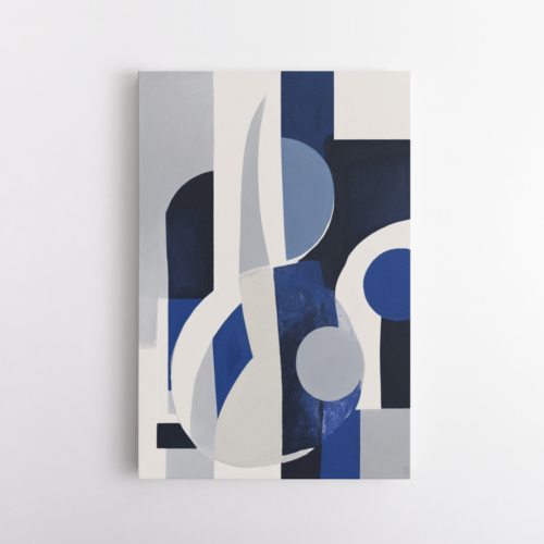 Σύνθεση με αποχρώσεις του μπλε, γκρι