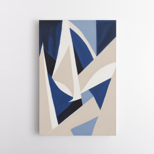 Σύνθεση με αποχρώσεις του μπλε,μπεζ, λευκό