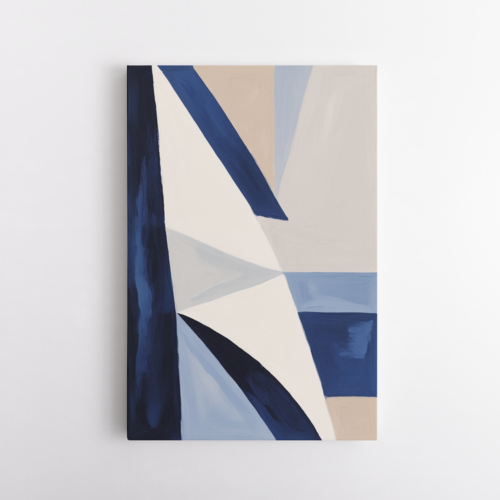 Σύνθεση σε αποχρώσεις του μπλε και μπεζ