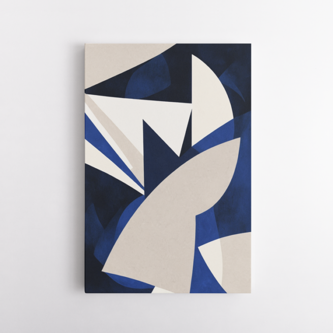 Σύνθεση σε αποχρώσεις του μπλε και μπεζ 3