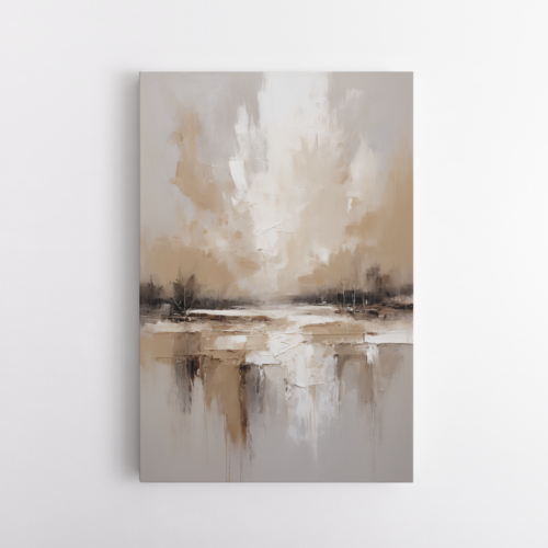 Θολό τοπίο σε γήινες αποχρώσεις