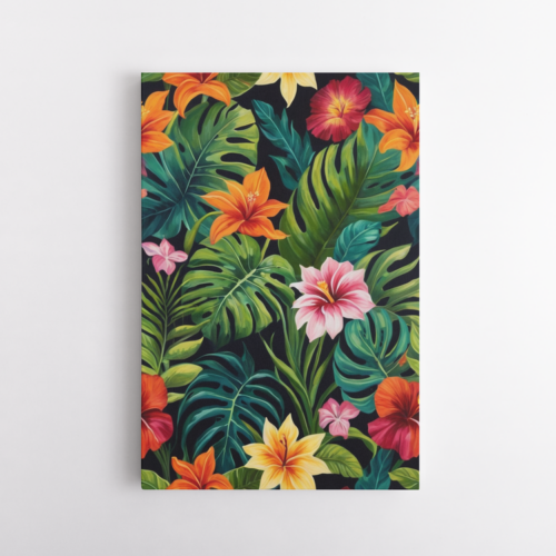 Τροπικά πολύχρωμα λουλούδια και φυτά 3