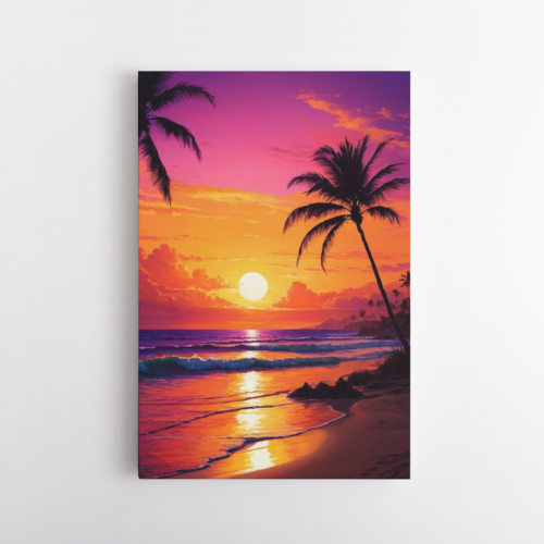 Τροπικό Ηλιοβασίλεμα με Φοίνικες #1