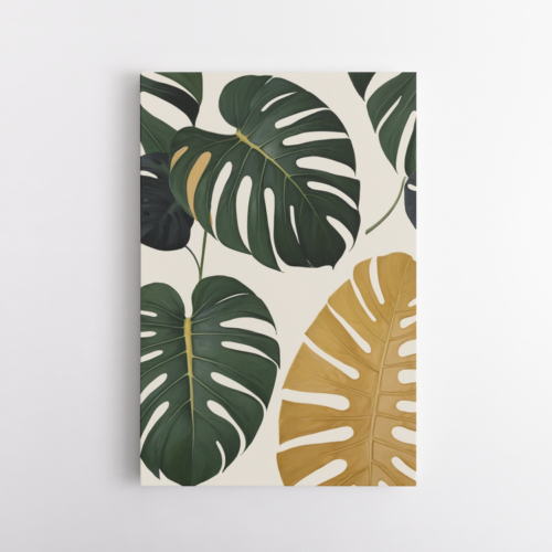 Χρυσαφένια και Πράσινα Φύλλα Μονστέρας