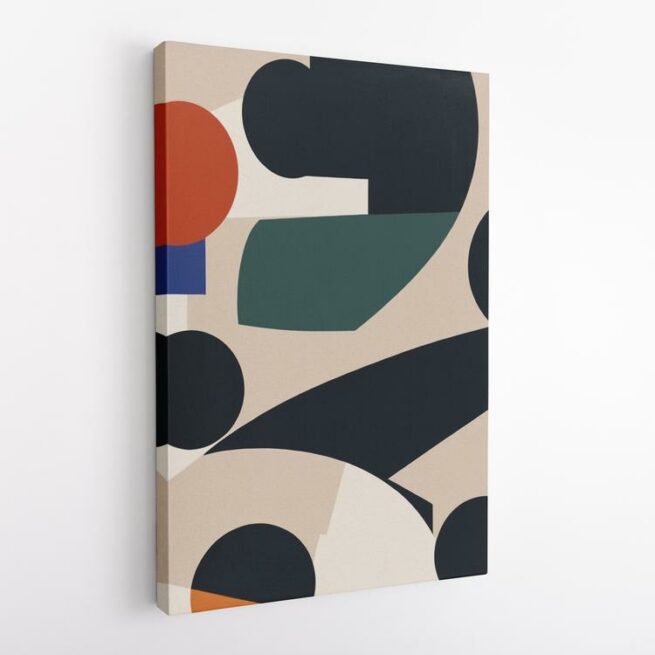 Αφηρημένη σύνθεση με καμπύλες