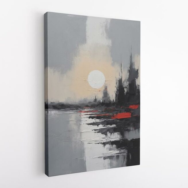 Ηλιοβασίλεμα στη σκοτεινή πόλη