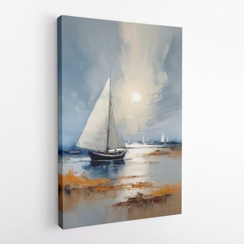 Ιστιοπλοϊκό Στη Λάμψη Του Ηλίου