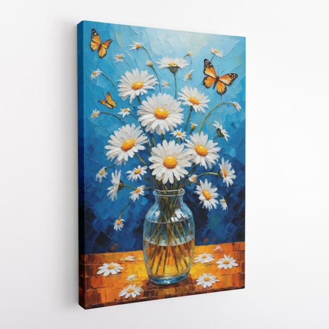 Λευκές μαργαρίτες σε βάζο