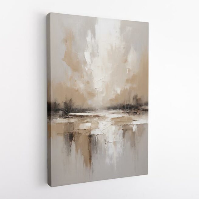 Θολό τοπίο σε γήινες αποχρώσεις