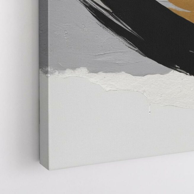 Αφηρημένες πινελιές Χρυσό και μαύρο 3