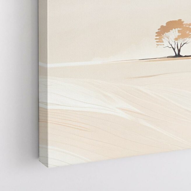 Μοναχικό δέντρο στο μπεζ