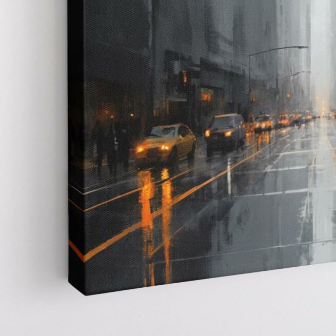 Βροχερή μέρα στη γκρίζα πόλη