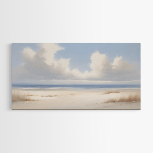 Αμμώδης Ακτή και Απαλά Σύννεφα 1