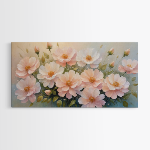 Απαλά ροζ ανθισμένα λουλούδια