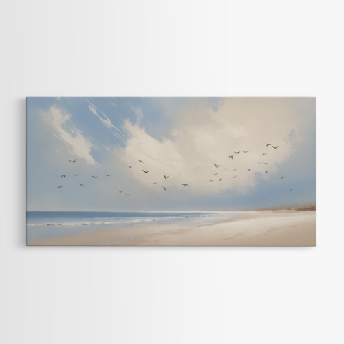 Πτήση των Πουλιών πάνω από την Παραλία