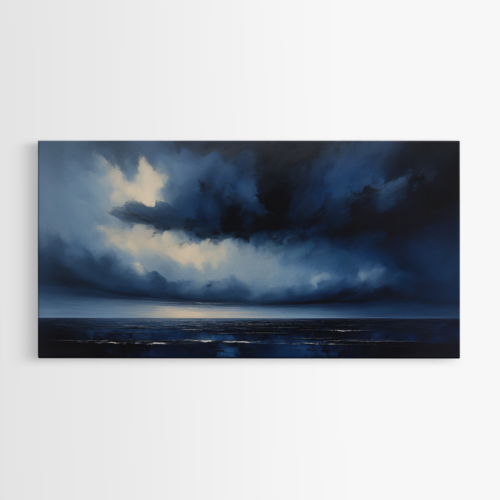 Σκοτεινός Ουρανός πάνω από τη Θάλασσα