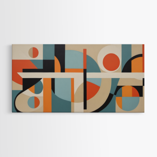 Αφηρημένη Γεωμετρική Σύνθεση με Ζωντανά Χρώματα