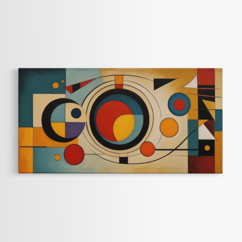 Δυναμική Σύνθεση με Έντονες Χρωματικές Αντιθέσεις