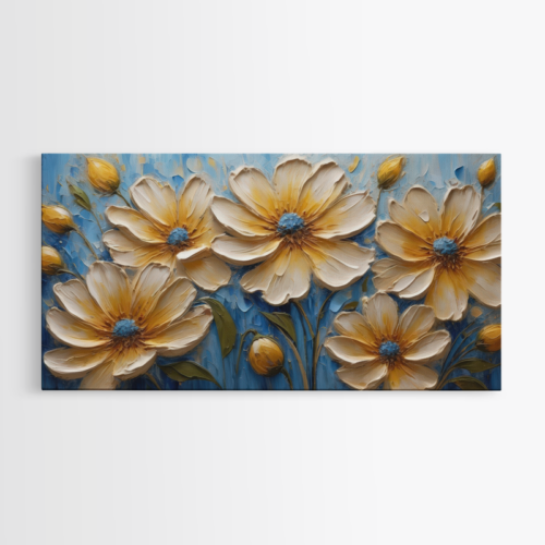 Εντυπωσιακά Λουλούδια με Ζεστές Αποχρώσεις και Μπλε Αντίθεση