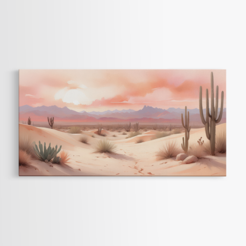 Έρημος με Κάκτους και Ηλιοβασίλεμα-3