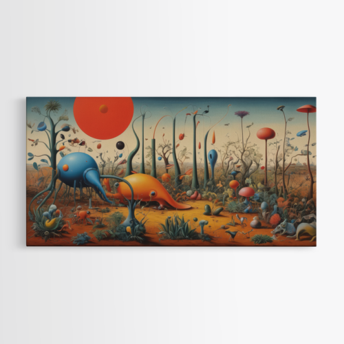 Φανταστικά Φυτά και Πλάσματα σε Ονειρικό Τοπίο