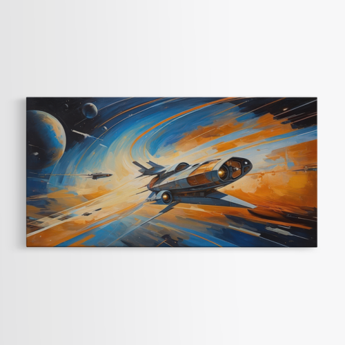 Φουτουριστικό Διαστημόπλοιο σε Κοσμική Ταχύτητα