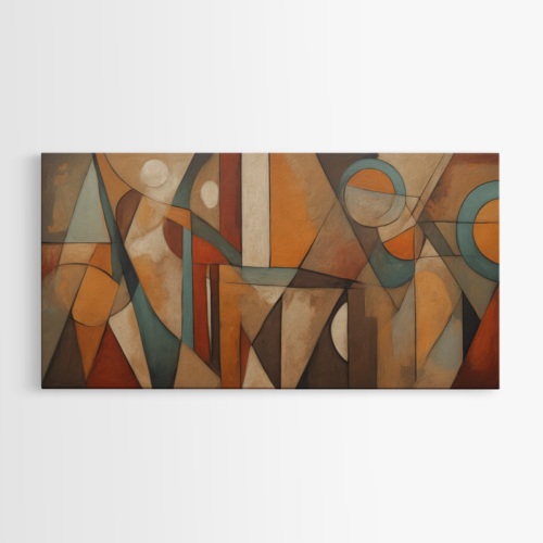 Γεωμετρική Αρμονία σε Ζεστές Αποχρώσεις