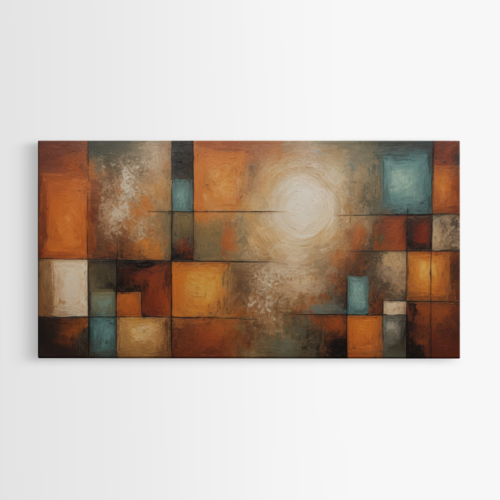 Γεωμετρική Σύνθεση με Γήινες Αποχρώσεις