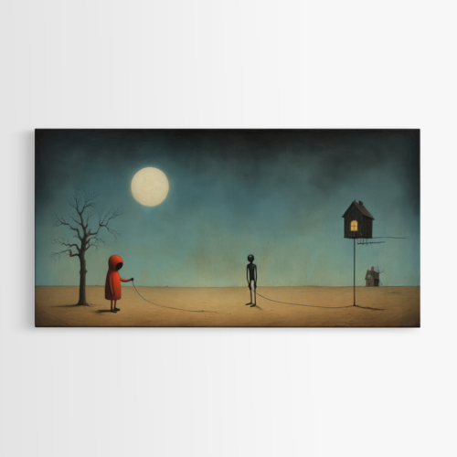 Μυστηριώδης Σκηνή Κάτω από την Πανσέληνο