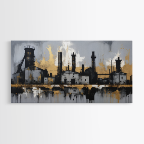 Βιομηχανικό Τοπίο με Καλλιτεχνικές Πινελιές
