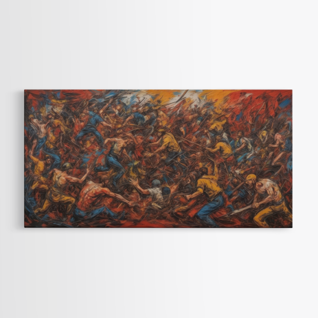 Χαοτική Σύγκρουση σε Έντονα Χρώματα