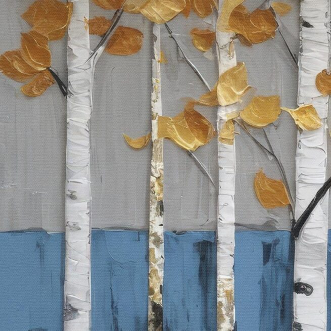 Φθινοπωρινό Τοπίο με Χρυσά Φύλλα